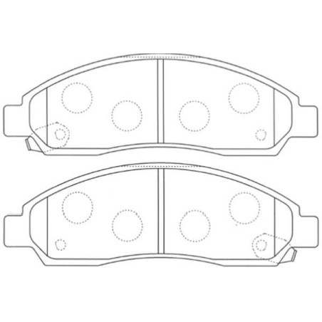 Brake Pad Set, disc brake KAVO PARTS BP-3515