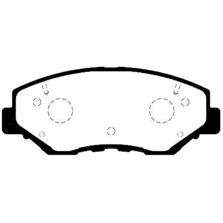 Brake Pad Set, disc brake KAVO PARTS BP-2042