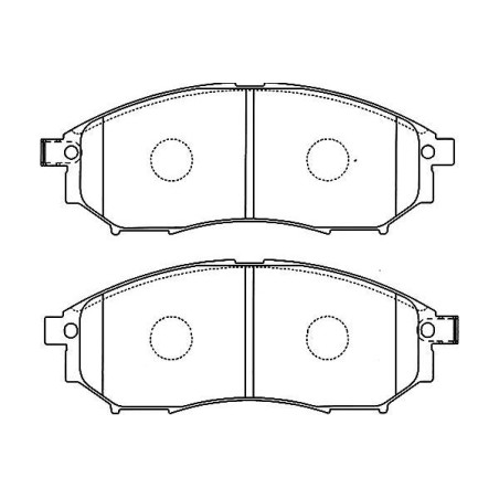 Σετ τακάκια, δισκόφρενα KAVO PARTS BP-6583