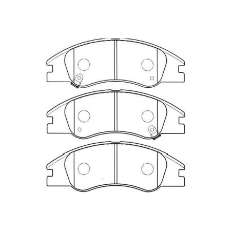 Σετ τακάκια, δισκόφρενα KAVO PARTS BP-4012