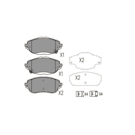 Brake Pad Set, disc brake KAVO PARTS KBP-9123