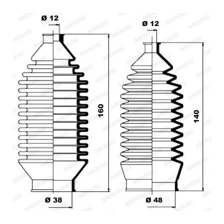 Σετ φούσκες, τιμόνι MOOG K150013