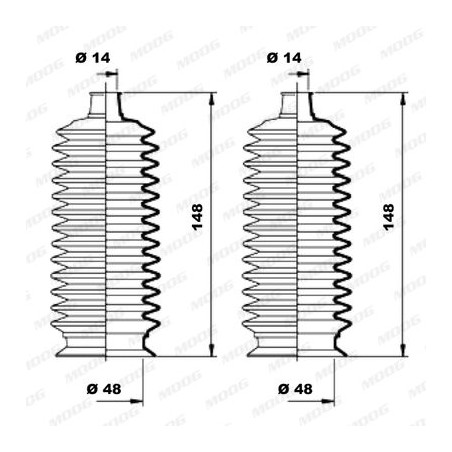 Σετ φούσκες, τιμόνι MOOG K150170