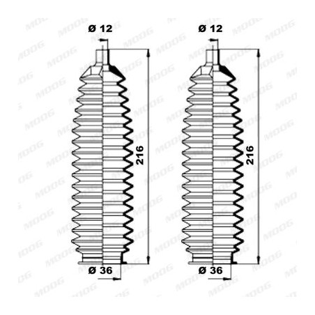 Σετ φούσκες, τιμόνι MOOG K150203