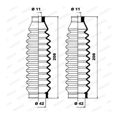 Σετ φούσκες, τιμόνι MOOG K150083