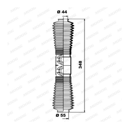 Bellow Kit, steering MOOG K150072