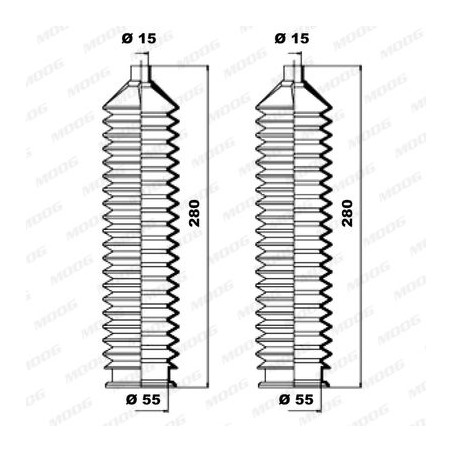 Σετ φούσκες, τιμόνι MOOG K150109