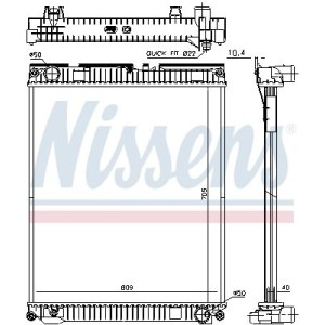 Ψυγείο, ψύξη κινητήρα NISSENS 67227