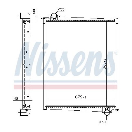 Ψυγείο, ψύξη κινητήρα NISSENS 64068A