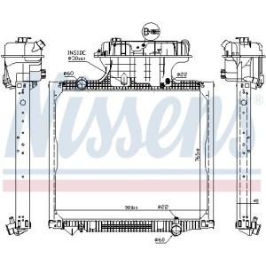 Ψυγείο, ψύξη κινητήρα NISSENS 62875