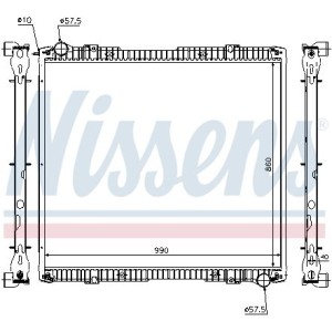 Radiator, engine cooling NISSENS 64067A