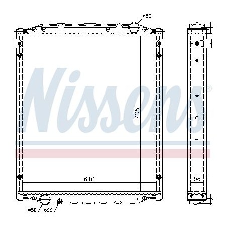 Ψυγείο, ψύξη κινητήρα NISSENS 67220A