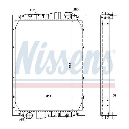 Ψυγείο, ψύξη κινητήρα NISSENS 69601A