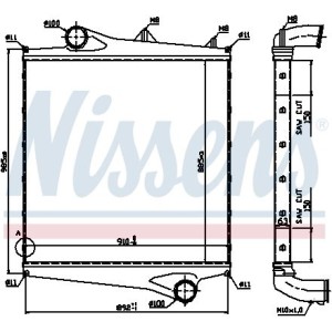 Ψυγείο αέρα υπερπλήρωσης NISSENS 96961