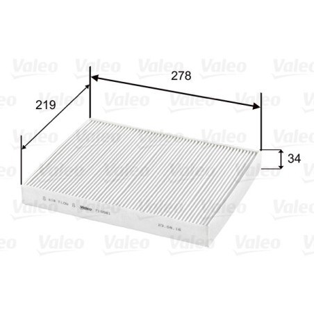 Filter, cabin air VALEO 715581