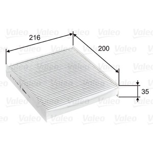 Filter, cabin air VALEO 715746