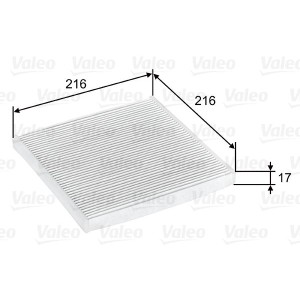 Filter, cabin air VALEO 698796