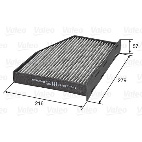 Filter, cabin air VALEO 698801