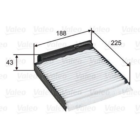 Filter, cabin air VALEO 698753