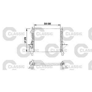 Radiator, engine cooling VALEO 230633