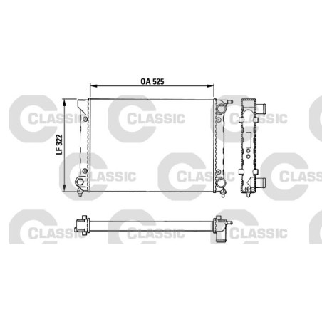 Radiator, engine cooling VALEO 383727