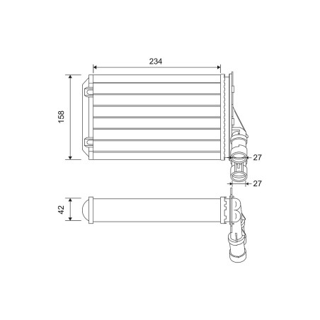 Heat Exchanger, interior heating VALEO 812044