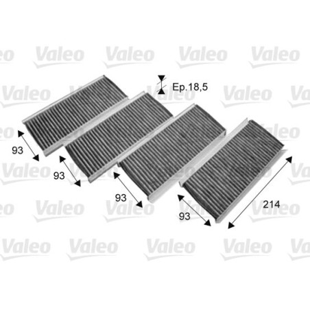 Filter, cabin air VALEO 715712