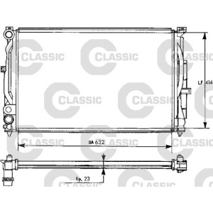 Radiator, engine cooling VALEO 231537