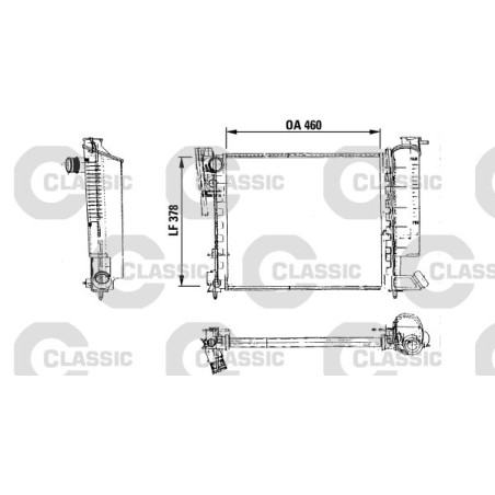 Radiator, engine cooling VALEO 316715