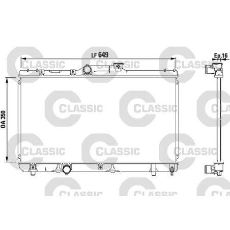 Radiator, engine cooling VALEO 231441