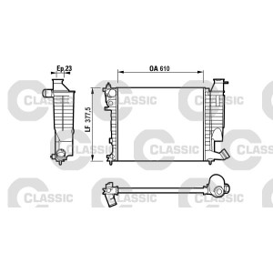 Radiator, engine cooling VALEO 232535