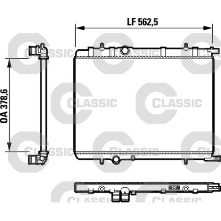 Radiator, engine cooling VALEO 232892