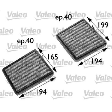 Filter, cabin air VALEO 698742