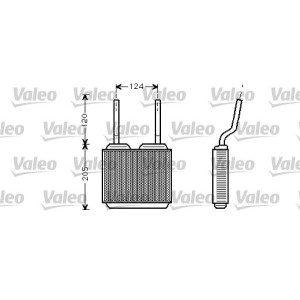 Heat Exchanger, interior heating VALEO 812146