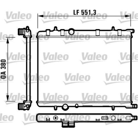 Radiator, engine cooling VALEO 732908