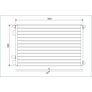 Condenser, air conditioning VALEO 817608