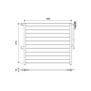 Condenser, air conditioning VALEO 817383