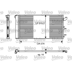 Condenser, air conditioning VALEO 818162