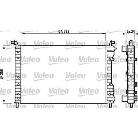 Ψυγείο, ψύξη κινητήρα VALEO 732006