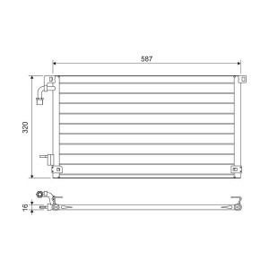 Condenser, air conditioning VALEO 817655