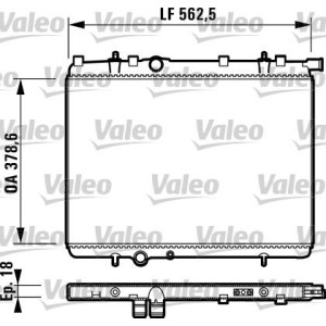 Radiator, engine cooling VALEO 732904