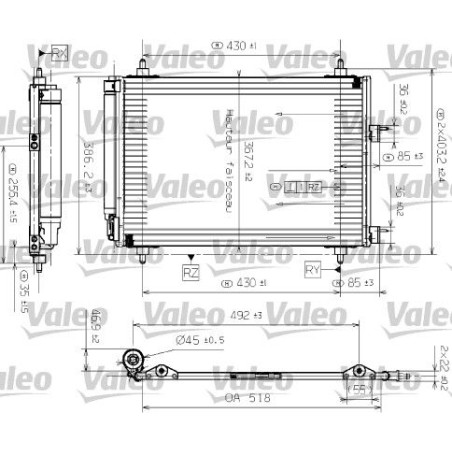 Συμπυκνωτής, σύστ. κλιματισμού VALEO 817524