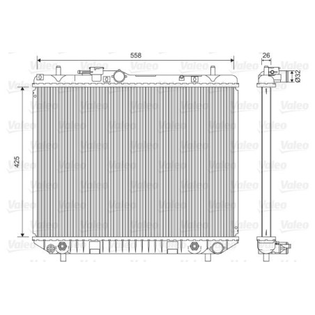 Radiator, engine cooling VALEO 701593