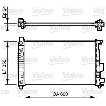 Radiator, engine cooling VALEO 732897