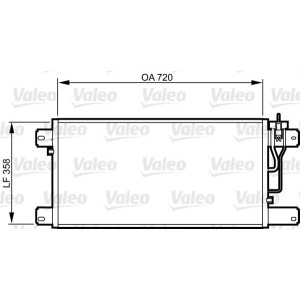 Condenser, air conditioning VALEO 818988