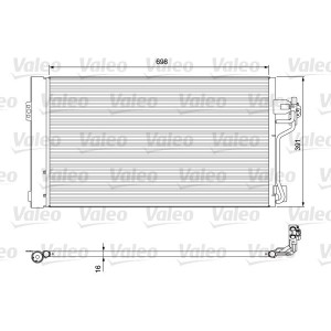 Condenser, air conditioning VALEO 814391