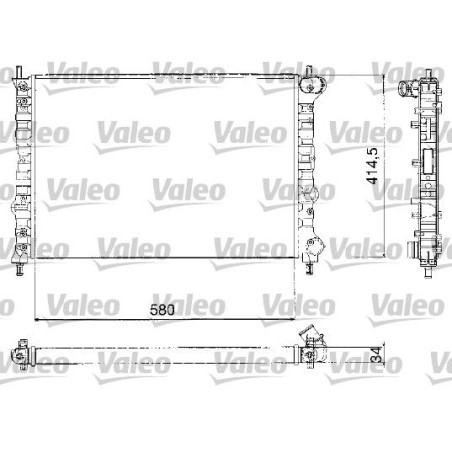 Radiator, engine cooling VALEO 732580