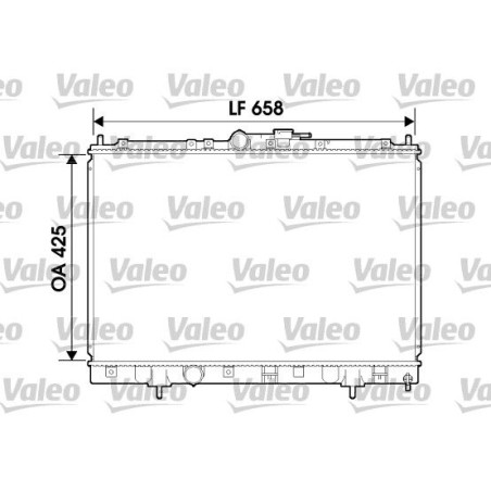 Radiator, engine cooling VALEO 734198