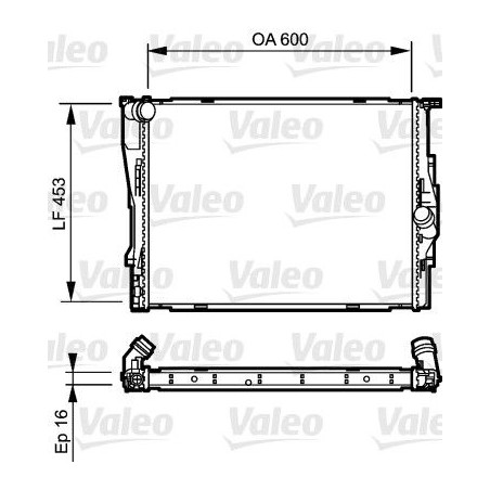 Radiator, engine cooling VALEO 735195