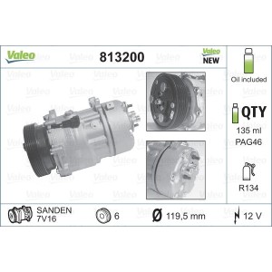 Compressor, air conditioning VALEO 813200